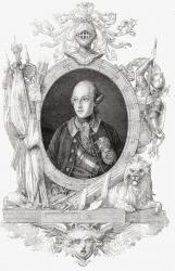 Joseph II, from 'Histoire de la Revolution Francaise' by Louis Blanc (1811-82) (engraving) | Obraz na stenu