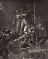 Nelson wounded at Tenerife in 1787, illustration from 'The Life of Nelson' by Robert Southey (1774-1843) first published 1813 (engraving) | Obraz na stenu