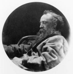 Portrait of George Frederick Watts (1817-1904) (b/w photo) | Obraz na stenu