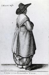 Wife of a Citizen of London, 1643 (etching) | Obraz na stenu