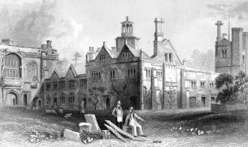 St. Osyth's Priory, Essex, engraved by John Rogers, 1832 (engraving) | Obraz na stenu