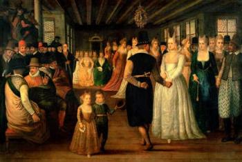 Ball in Venice in Honour of Foreign Visitors, c.1580 (oil on canvas) | Obraz na stenu