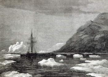 The cruise of the Pandora: Arrival off Cape Isabella, from 'The Illustrated London News', 1876 (engraving) | Obraz na stenu