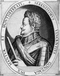 Vincenzo Gonzaga, Duke of Mantua, 1597 (engraving) | Obraz na stenu