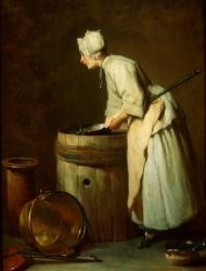 The Scullery Maid, 1738 (oil on canvas) | Obraz na stenu