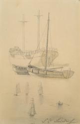 Ships (pencil on paper) | Obraz na stenu