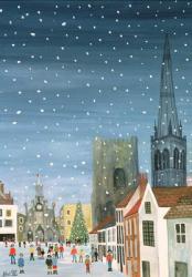 Chichester Cathedral, A Snow Scene (w/c on paper) | Obraz na stenu