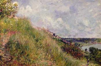 The Seine, view of the slopes of By, 1881 (oil on canvas) | Obraz na stenu
