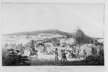 The Battle of Vinegar Hill, June 21st 1798, engraved by Henry Brocas (1762-1837) (engraving) (b&w photo) (see 123758 for colour) | Obraz na stenu