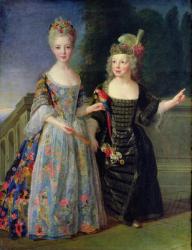 Catherine-Eleonore de Bethisy (1707-67) and her Brother, Eugene-Eleanore (1709-81) (oil on canvas) | Obraz na stenu
