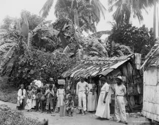 Puerto Rican natives, c.1903 (b/w photo) | Obraz na stenu