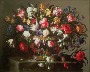 Basket with Flowers, 1671 | Obraz na stenu