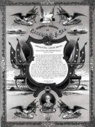 Farewell Address of General Robert E. Lee, published by Burk and McFetridge, 1883 (litho) (b&w photo) | Obraz na stenu