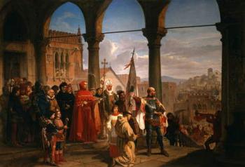 The Dedication of Trieste to Austria (oil on canvas) | Obraz na stenu