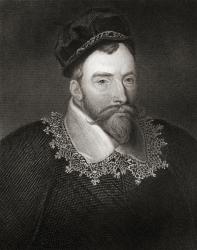 Sir John Maitland (1545-1595), from 'Lodge's British Portraits', 1823 (engraving) | Obraz na stenu