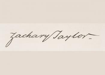 Signature of Zachary Taylor (litho) | Obraz na stenu