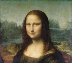 Mona Lisa, c.1503-6 (oil on panel) (detail of 3179) | Obraz na stenu