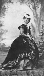 Portrait of Marie Charlotte Eugenie Doche de Plunkett (b/w photo) | Obraz na stenu