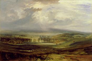 Raby Castle, the Seat of the Earl of Darlington, 1817 (oil on canvas) | Obraz na stenu