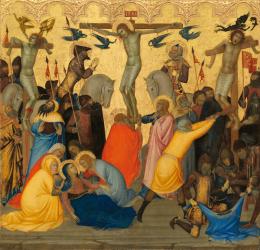 The Crucifixion, c.1380 (egg tempera & gold leaf on wood panel) | Obraz na stenu