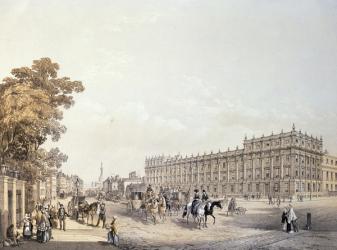 The Treasury, Whitehall, pub. by Lloyd Bros. & Co. 1852 (colour litho) | Obraz na stenu