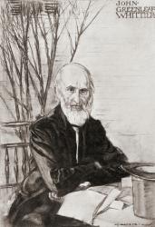 John Greenleaf Whittier, 1807-1892. American abolitionist and poet. From an illistration by A.S. Hartrick. | Obraz na stenu