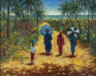 Noon Stroll,2010 (oil on canvas) | Obraz na stenu