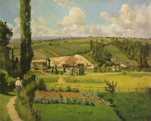 Paysage aux Patis, Pointoise, 1868 (oil on canvas) | Obraz na stenu