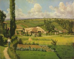 Paysage aux Patis, Pointoise, 1868 (oil on canvas) | Obraz na stenu