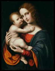 Madonna and Child (oil on panel) | Obraz na stenu