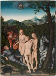 The Judgement of Paris, 1527 (oil on panel) | Obraz na stenu