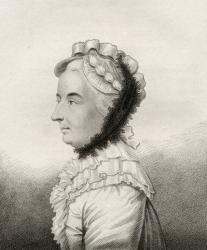 Anna Chamber, illustration from 'A catalogue of Royal and Noble Authors, Volume IV', published in 1806 (litho) | Obraz na stenu