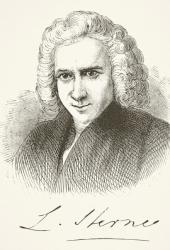 Laurence Sterne, from 'The National and Domestic History of England' by William Hickman Smith Aubrey (1858-1916) published London, c.1890 (litho) | Obraz na stenu