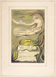 Preludium, Plate 2a from 'The First Book of Urizen', 1794 (colour-printed relief etching with w/c on paper) | Obraz na stenu
