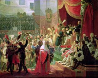 The First Distribution of Crosses of the Legion of Honour in the Church of the Invalides, 14th July 1804, 1812 (oil on canvas) | Obraz na stenu