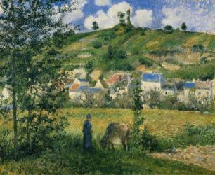 Landscape at Chaponval, 1880 (oil on canvas) | Obraz na stenu