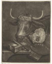 Attributes of the Guild of Saint Luke, 1735 (engraving) | Obraz na stenu