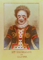 Mr Grimaldi as Clown (coloured engraving) | Obraz na stenu