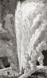 Beehive Geyser, Upper Geyser Basin, Yellowstone National Park, United States of America in the late 19th century. From North America, published 1883. | Obraz na stenu