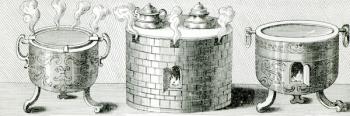 Devices for Keeping Water and Food Warm on Sabbath, 1748 (engraving)(b/w photo) | Obraz na stenu