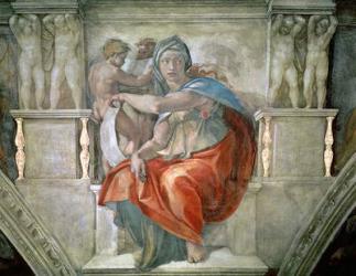 Sistine Chapel Ceiling: Delphic Sibyl (fresco) | Obraz na stenu