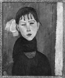 Marie, young woman of the people (oil on canvas) (b/w photo) | Obraz na stenu
