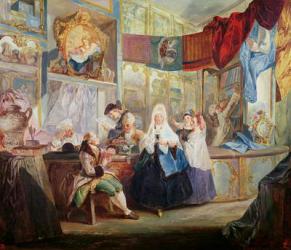 Interior of a Shop (oil on canvas) | Obraz na stenu