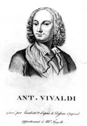 Antonio Vivaldi, c. 1830 (engraving) | Obraz na stenu