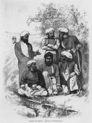 Group of Thugs, after a photograph (engraving) (b&w photo) | Obraz na stenu