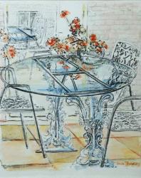 Patio Garden Pale,2010,ink with water colour | Obraz na stenu