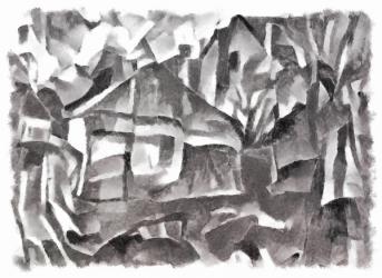 view (black) #4,2016,(mixed media) | Obraz na stenu