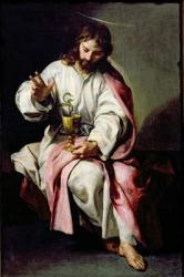 St. John the Evangelist and the Poisoned Cup, 1636-38 (oil on canvas) | Obraz na stenu