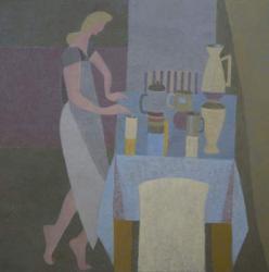 Blue Kitchen, 2014 (oil on canvas) | Obraz na stenu