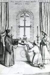 The Shrine of Saint Thomas at Meliapore, 1667 (engraving) | Obraz na stenu